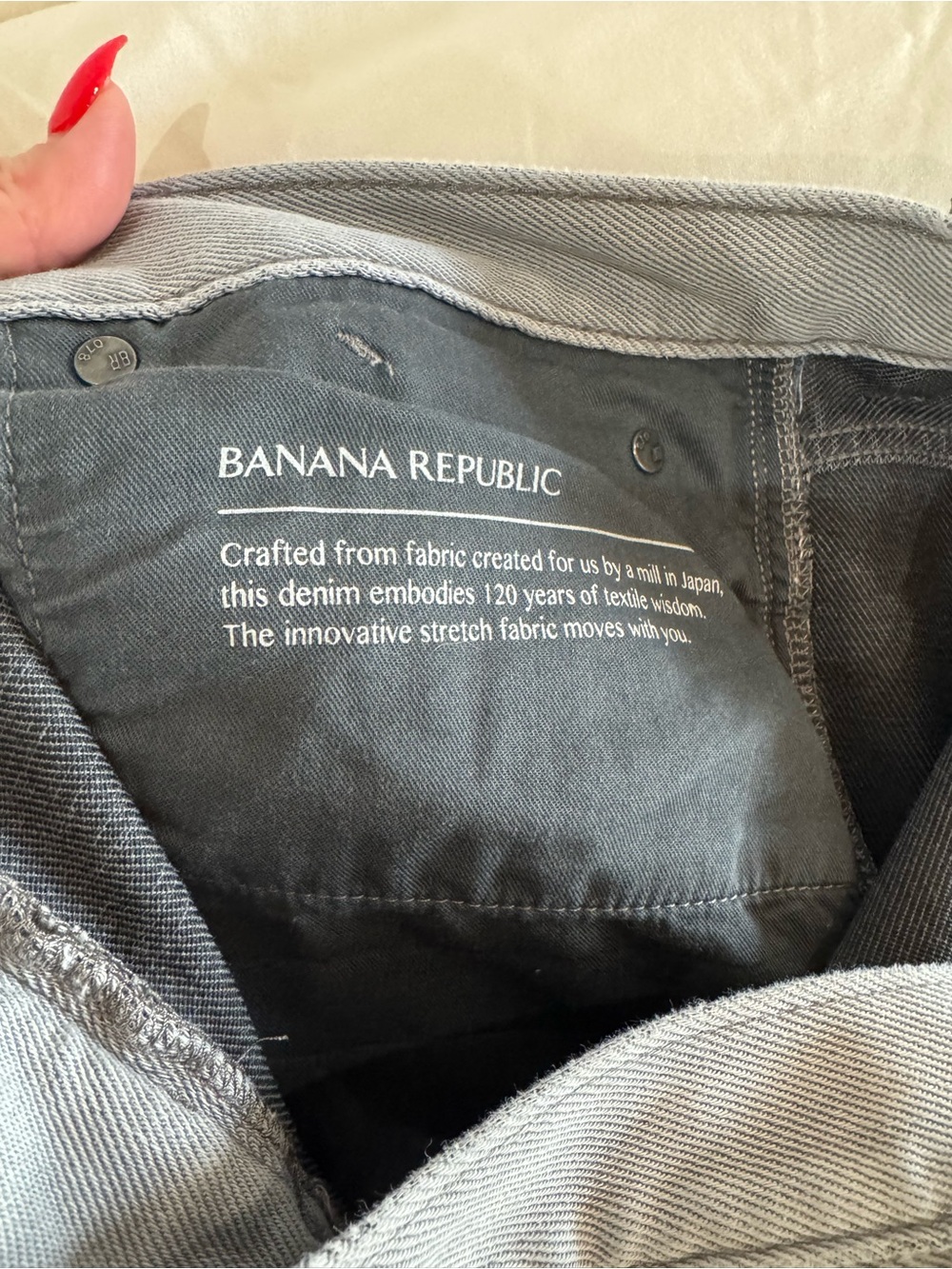 Banana Republic Men's Gray Slim Straight Jeans